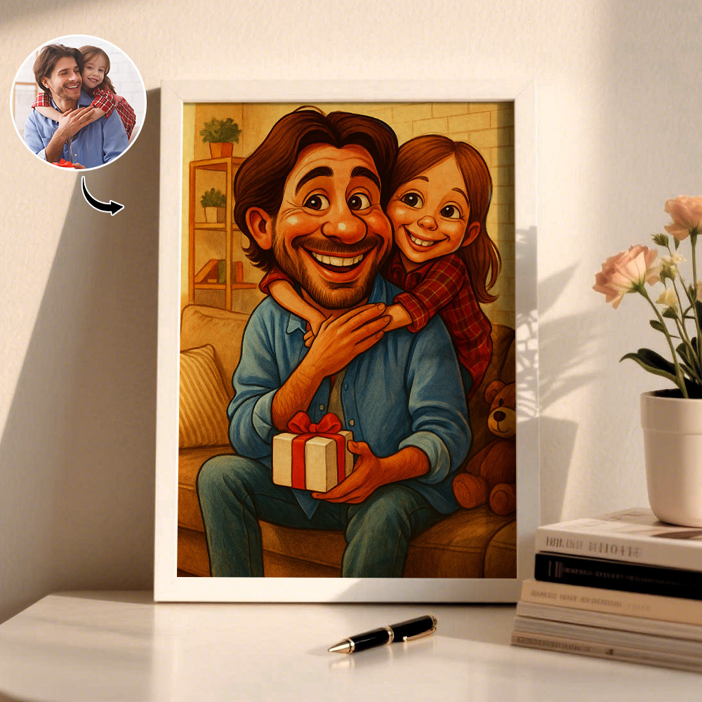 Marco De Madera Con Foto Personalizada De Dibujos Animados, Decoración Romántica, Placa, Regalo Para Pareja - miscalcetinescaramx