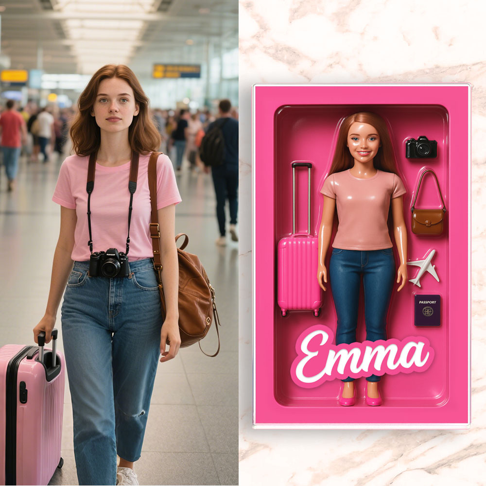 Retrato De Figura De Acción Estilo Muñeca Personalizado, Arte De Caja De Juguetes Personalizado, Kit De Inicio Personalizado, Arte De Figura De Juguete Personalizado, Regalo De Figura De Acción De Moda