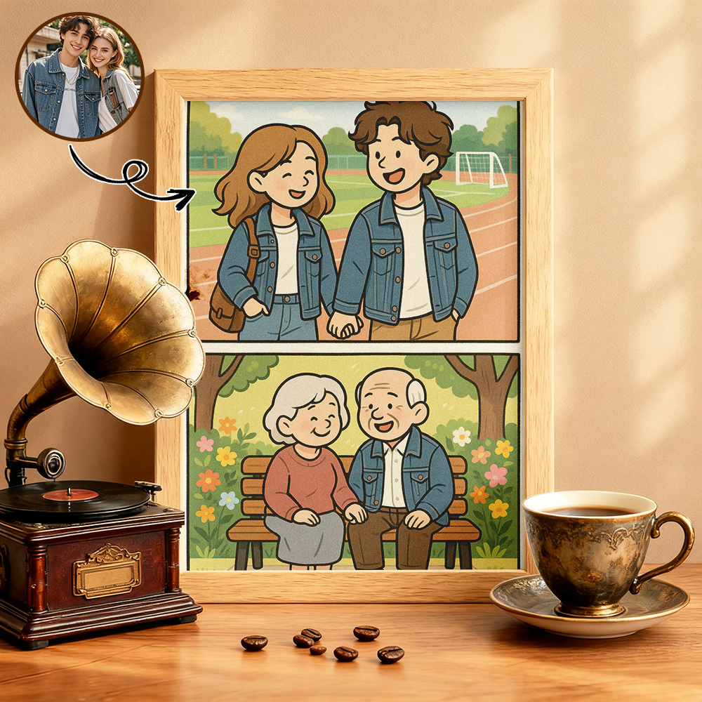 Retrato De Dibujos Animados Personalizado Para Pared, Arte Personalizado, Estilo Cómic, Decoración Del Hogar, Regalo Para Cumpleaños, Navidad O Aniversario. - miscalcetinescaramx