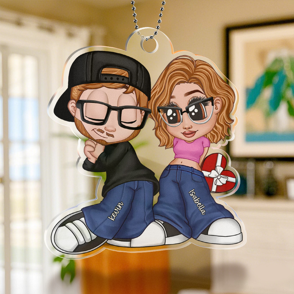 Pareja Personalizada Adorno Acrílico Personalizado Regalo De San Valentín Para Él Para Ella