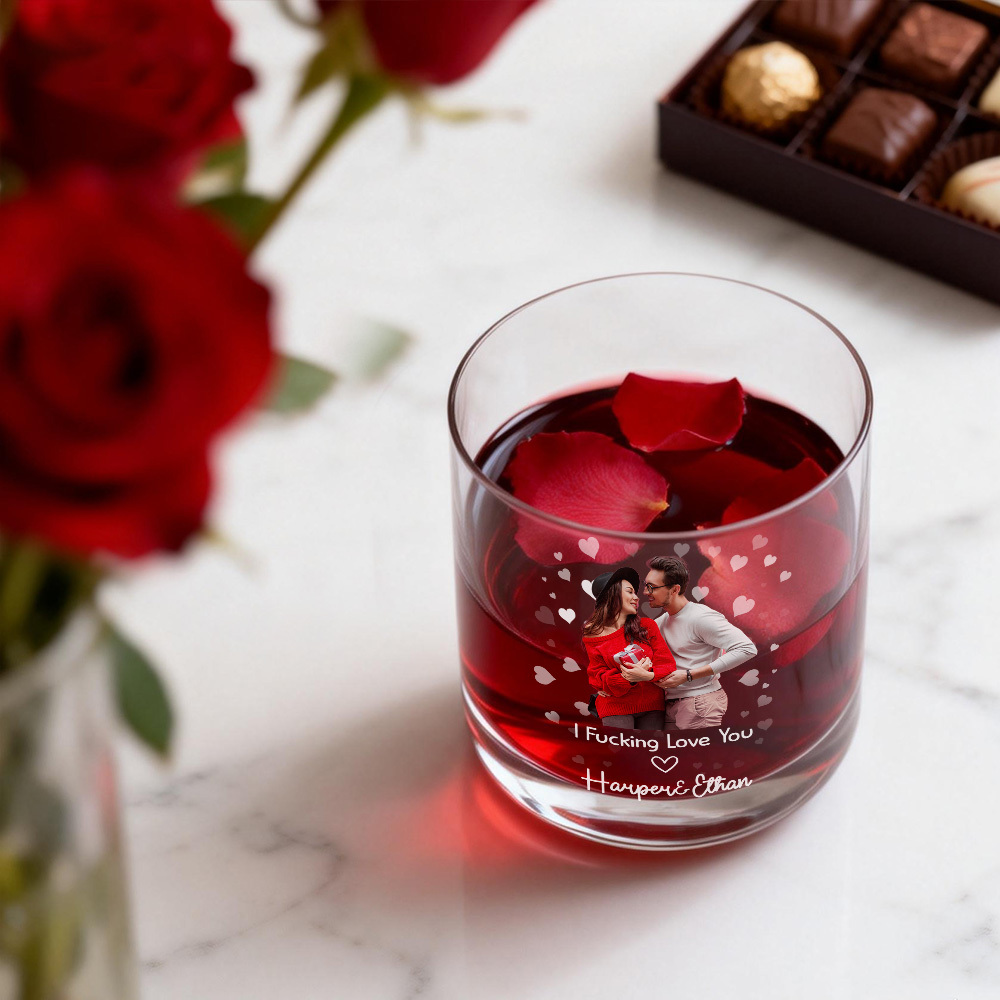 Vaso De Whisky Personalizado 'fucking Love You', Regalo De San Valentín Para Tu Esposo, Regalo De San Valentín Para Él. - miscalcetinescaramx