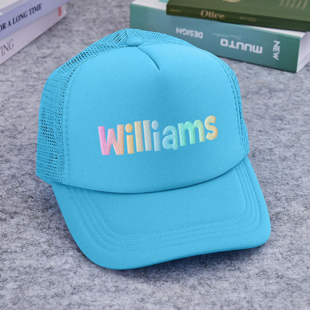 Sombrero De Camionero Con Estampado PUFF Personalizado, Sombrero De Espuma Personalizado, Gorras Personalizadas, Estampado De Hojaldre 3D, Gorra De Béisbol, Sombrero De Camionero Con Espalda De Malla, Sombrero De 5 Paneles - miscalcetinescaramx