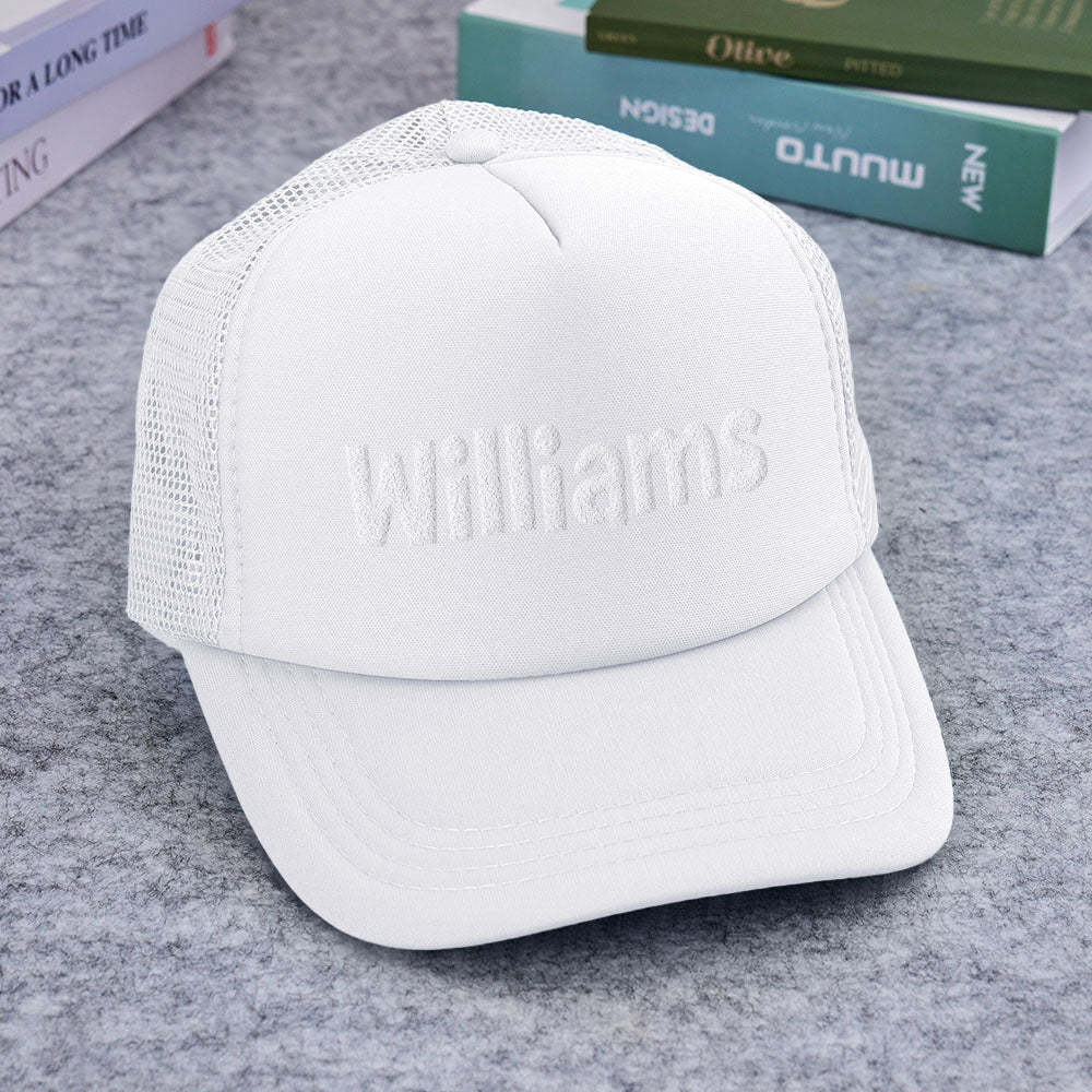 Sombrero De Camionero Con Estampado PUFF Personalizado, Sombrero De Espuma Personalizado, Gorras Personalizadas, Estampado De Hojaldre 3D, Gorra De Béisbol, Sombrero De Camionero Con Espalda De Malla, Sombrero De 5 Paneles - miscalcetinescaramx