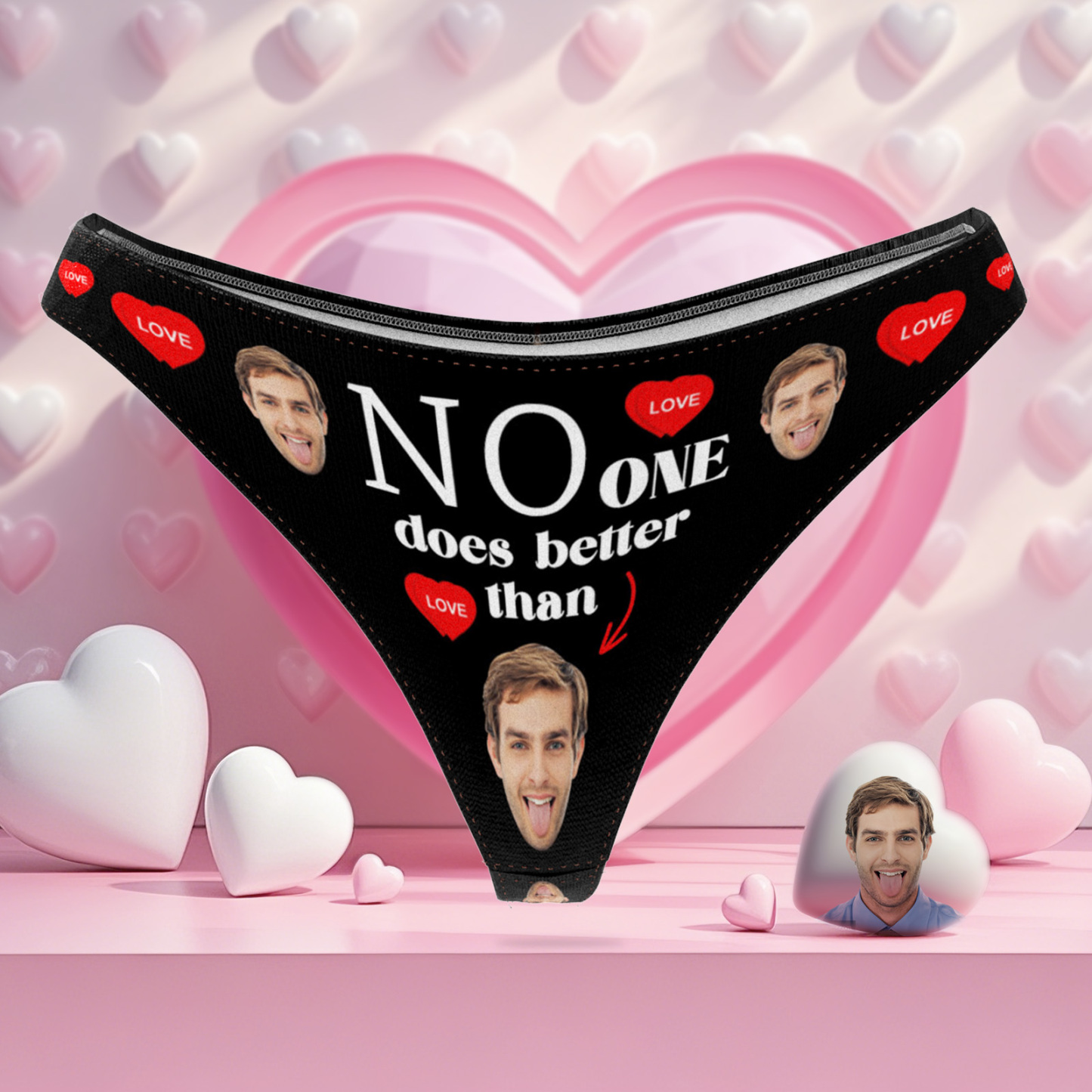 Tanga Personalizada Con Cara Soy Tuyo Sin Reembolso Tangas Regalo De San Valentín Para Ella - miscalcetinescaramx