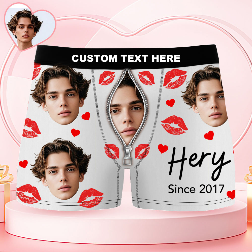 Calzoncillos Bóxer Personalizados Para Hombre, Ropa Interior Negra Con Foto Personalizada, Regalo Divertido Para Él Y Ella. - miscalcetinescaramx