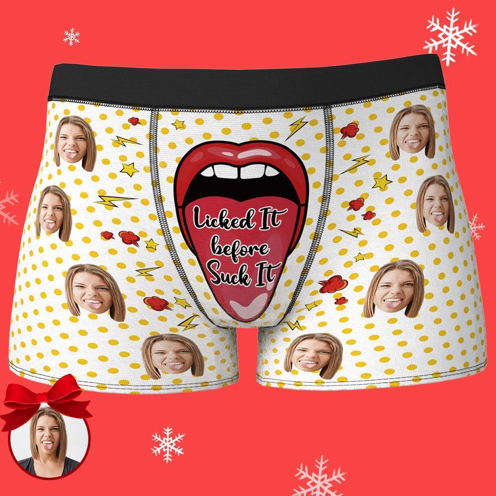 Boxer con foto personalizada - Lamerlo antes de chuparlo 