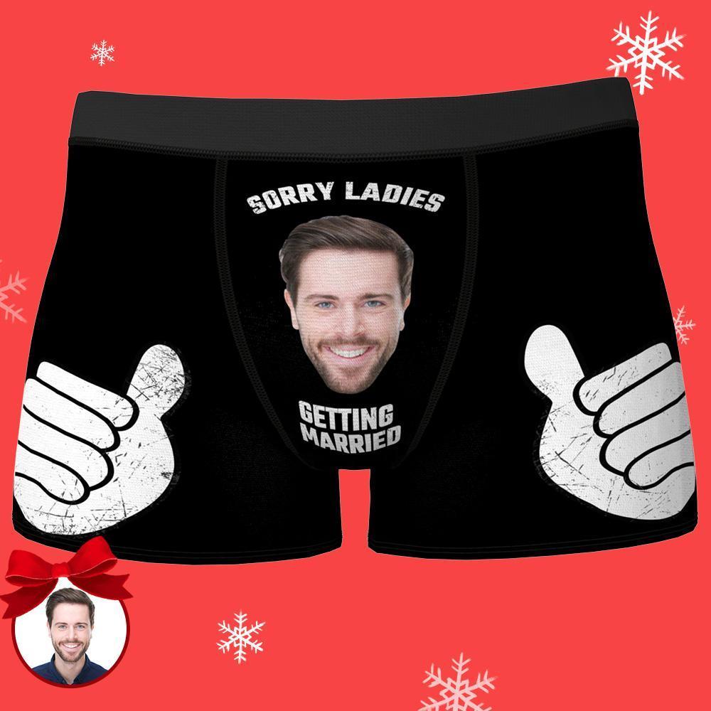 Boxer con foto personalizada para el novio - Lo siento señoras que se casan