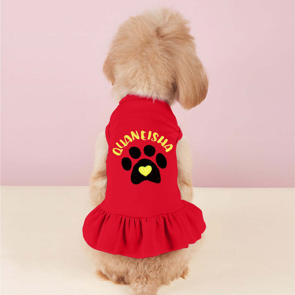 Vestidos Personalizados Para Perros Y Gatos, Divertido Diseño De Bordado Con Nombre De Mascota, Regalo Para Amantes De Las Mascotas - miscalcetinescaramx