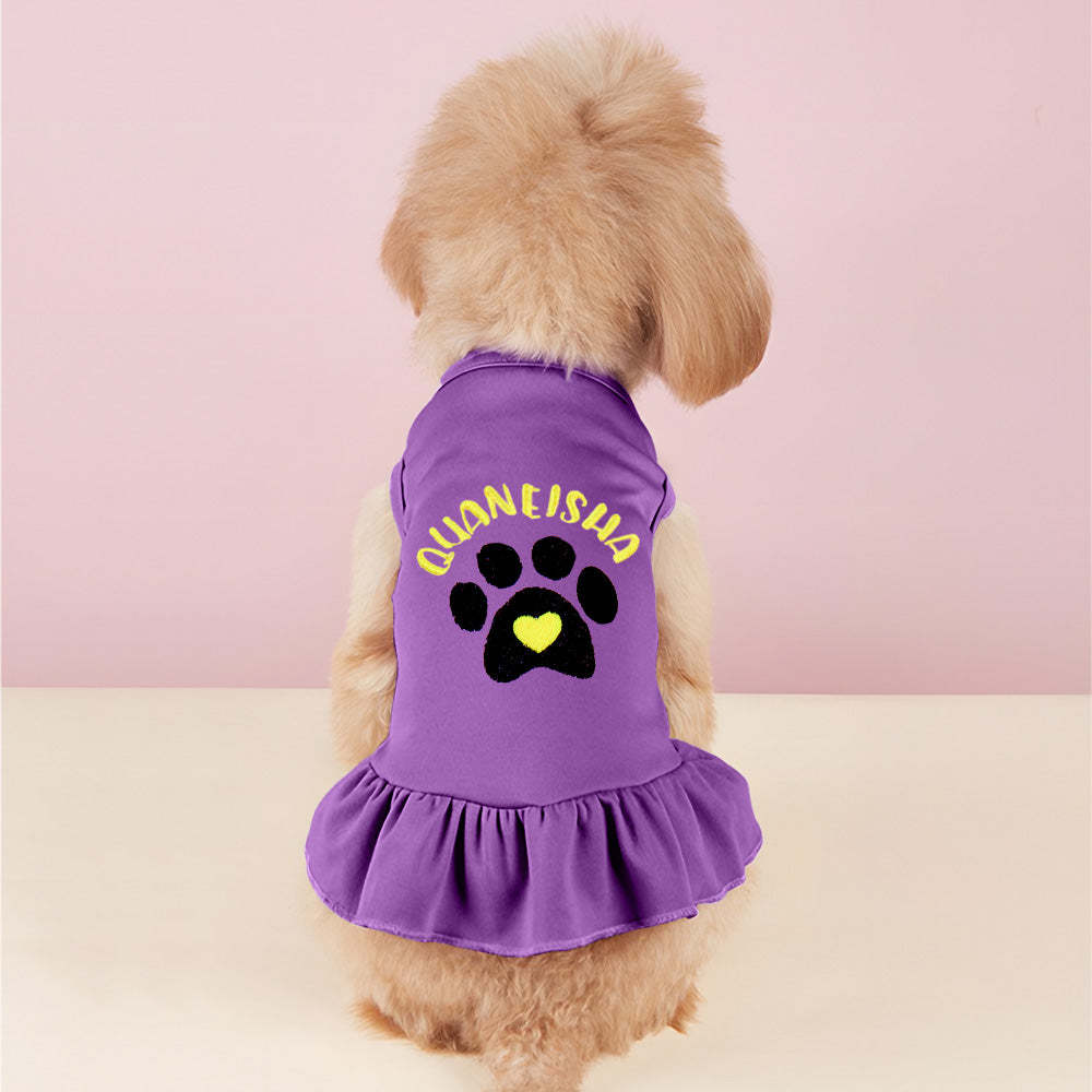 Vestidos Personalizados Para Perros Y Gatos, Divertido Diseño De Bordado Con Nombre De Mascota, Regalo Para Amantes De Las Mascotas - miscalcetinescaramx