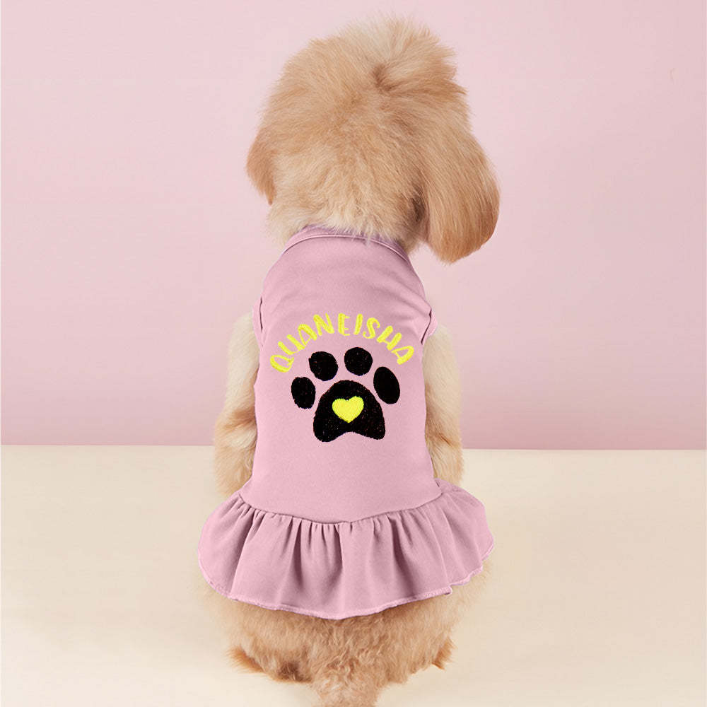Vestidos Personalizados Para Perros Y Gatos, Divertido Diseño De Bordado Con Nombre De Mascota, Regalo Para Amantes De Las Mascotas - miscalcetinescaramx