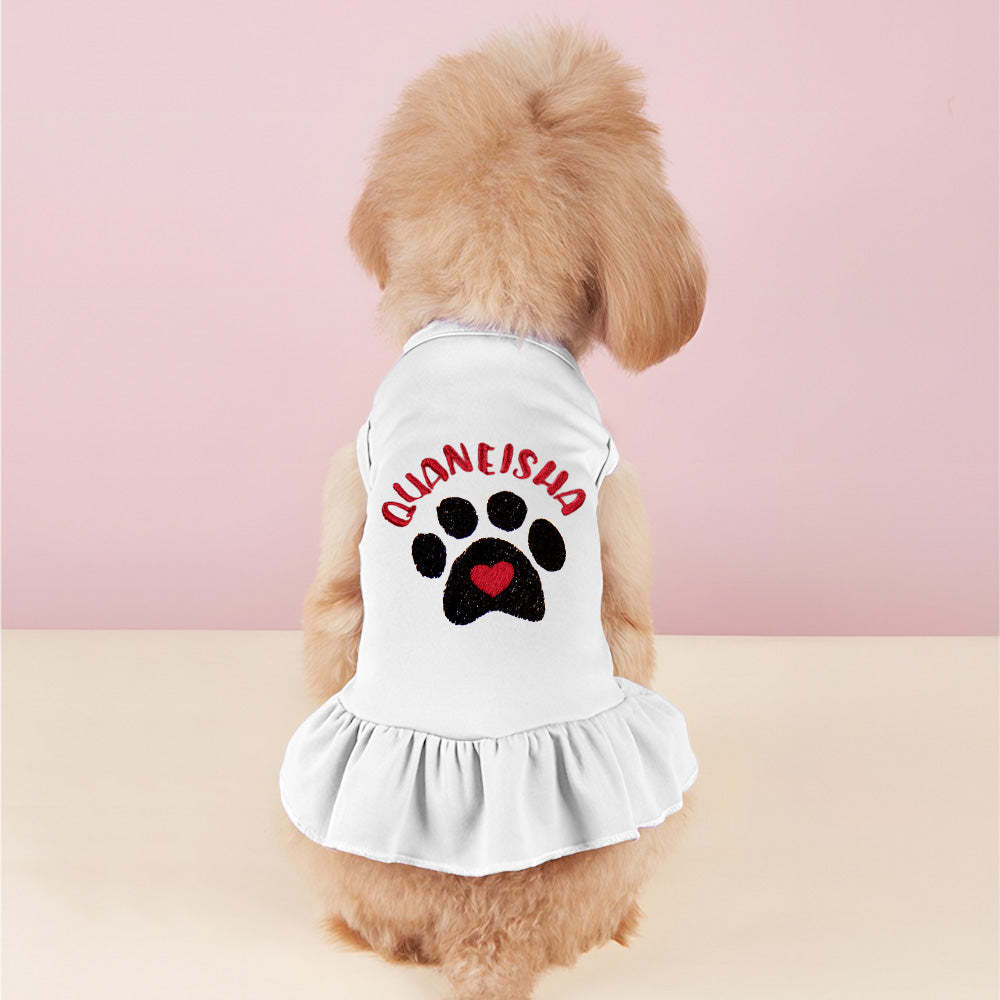 Vestidos Personalizados Para Perros Y Gatos, Divertido Diseño De Bordado Con Nombre De Mascota, Regalo Para Amantes De Las Mascotas - miscalcetinescaramx