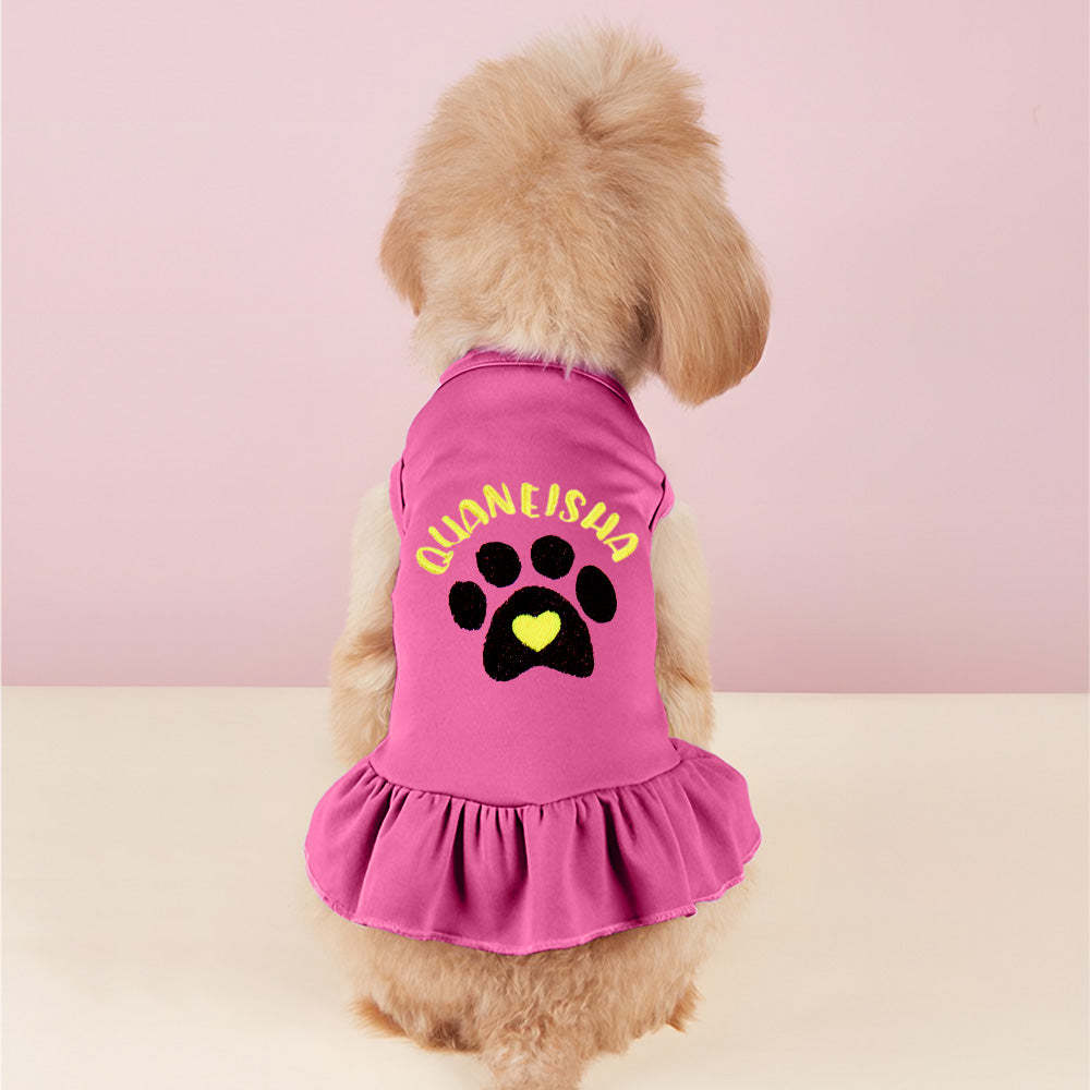 Vestidos Personalizados Para Perros Y Gatos, Divertido Diseño De Bordado Con Nombre De Mascota, Regalo Para Amantes De Las Mascotas - miscalcetinescaramx