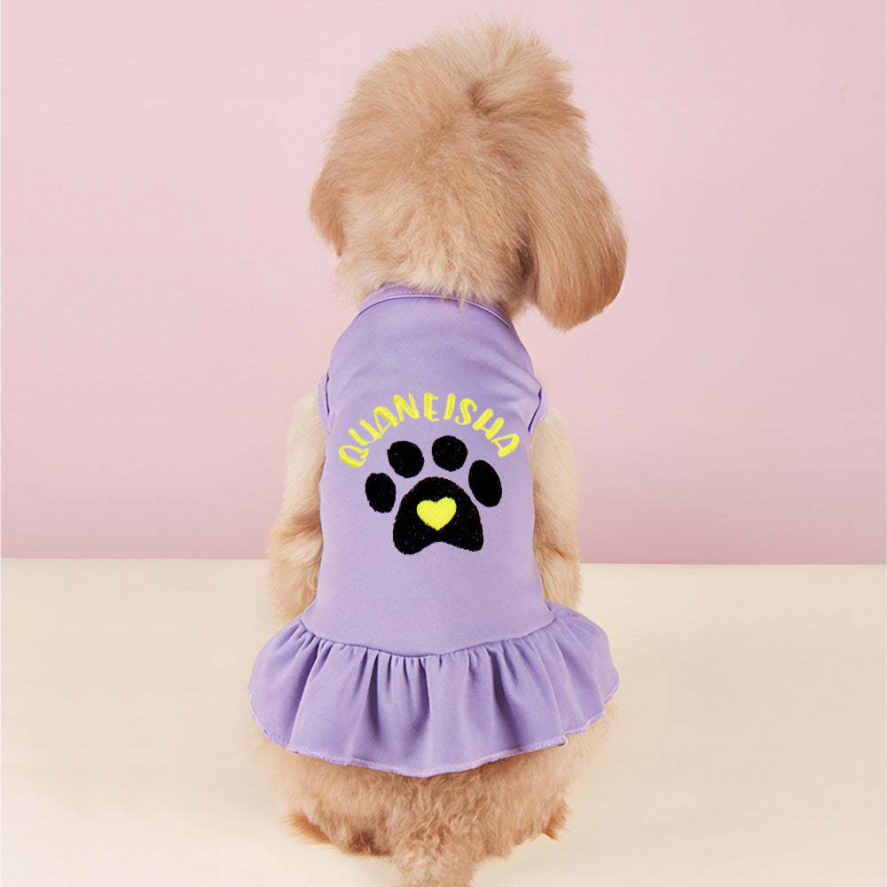 Vestidos Personalizados Para Perros Y Gatos, Divertido Diseño De Bordado Con Nombre De Mascota, Regalo Para Amantes De Las Mascotas - miscalcetinescaramx