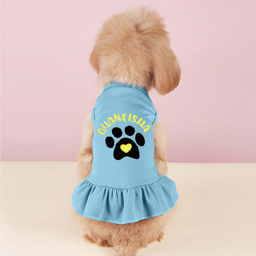 Vestidos Personalizados Para Perros Y Gatos, Divertido Diseño De Bordado Con Nombre De Mascota, Regalo Para Amantes De Las Mascotas - miscalcetinescaramx