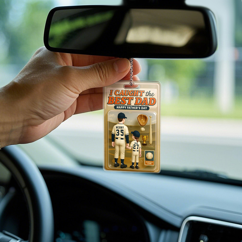Figura De Acción Personalizada Con Efecto 3d Para El Día Del Padre, Embalaje Estilo Caja De Juguetes, Regalo Artístico, Colgador De Coche Acrílico Personalizado. - miscalcetinescaramx