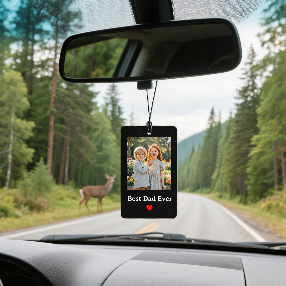 El Mejor Papá Del Mundo, Ambientador Para Coche, Accesorios Para Hombre, Regalo Con Foto Para Papá, Regalo Personalizado Para Él, Regalo Del Día Del Padre Para Papá