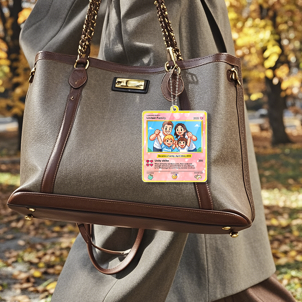 Adornos Personalizados Para Coche, Regalos De Navidad, Dijes Para Bolsos, Acrílicos, Regalo Personalizado Para Papá Y Mamá. - miscalcetinescaramx