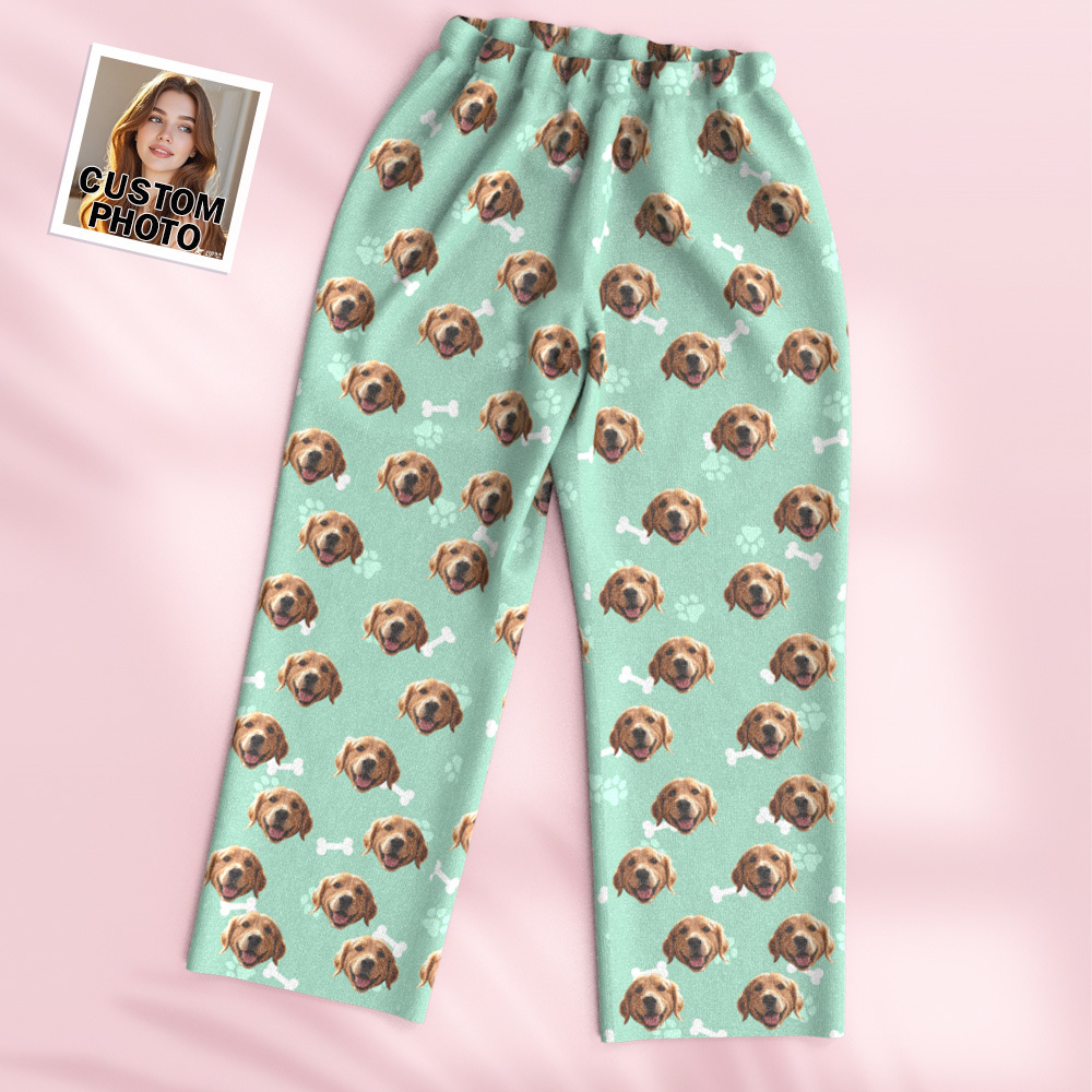 Pijama De Manga Larga Con Foto Personalizada, Conjunto De Dormir Con Pijama De Hueso - miscalcetinescaramx