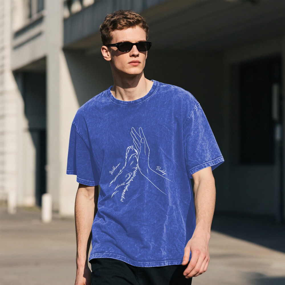 Camiseta Personalizada Con Nombre De Mascota Mash, Divertida Camiseta Multicolor Personalizada Para Papá, Regalo - miscalcetinescaramx