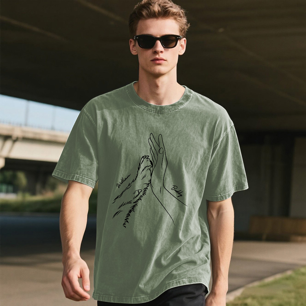 Camiseta Personalizada Con Nombre De Mascota Mash, Divertida Camiseta Multicolor Personalizada Para Papá, Regalo - miscalcetinescaramx