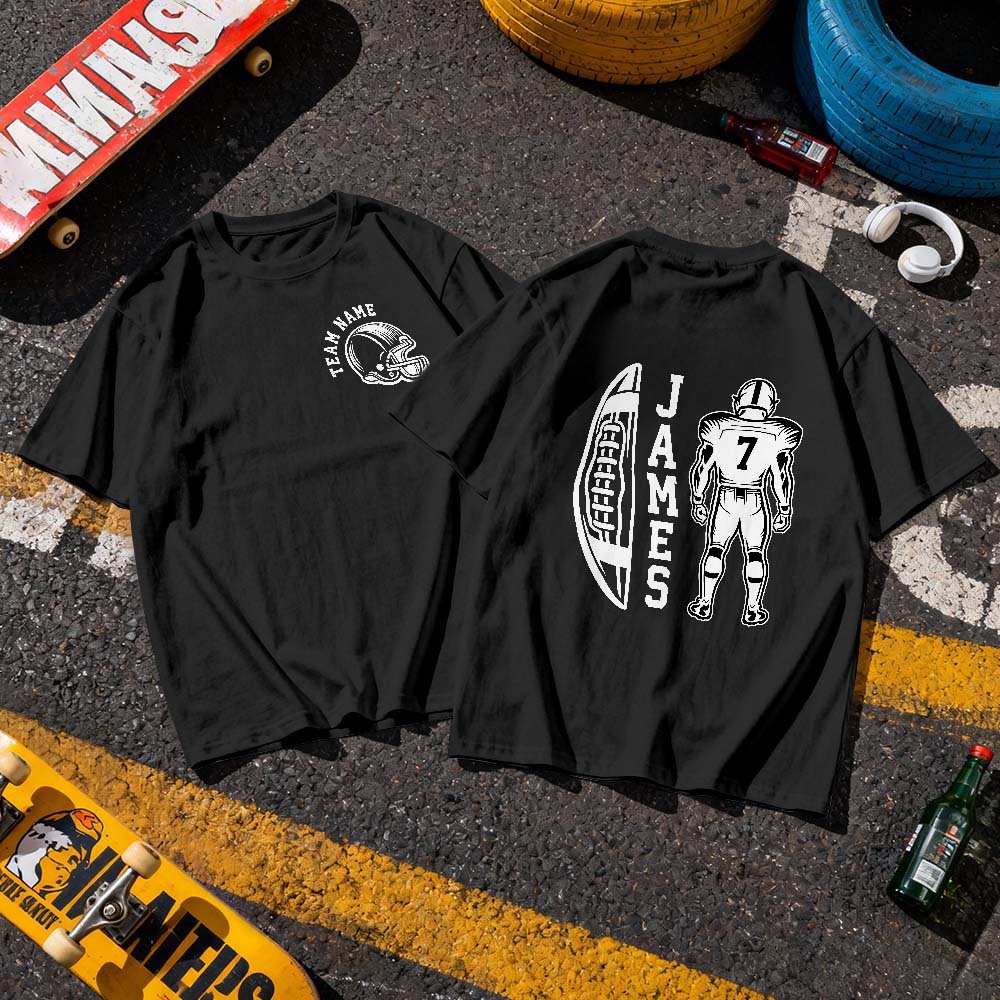 Camiseta Con Foto Personalizada, Número Negro Personalizado Y Foto, Estilo Deportivo, Regalo Para Fanáticos. - miscalcetinescaramx