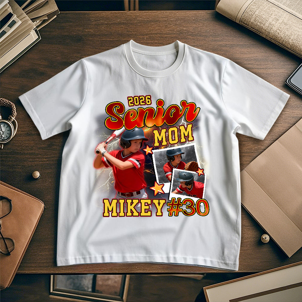 Camiseta Deportiva Personalizada Con Foto Y Número Blanco, Ideal Como Regalo Para Fans. - miscalcetinescaramx