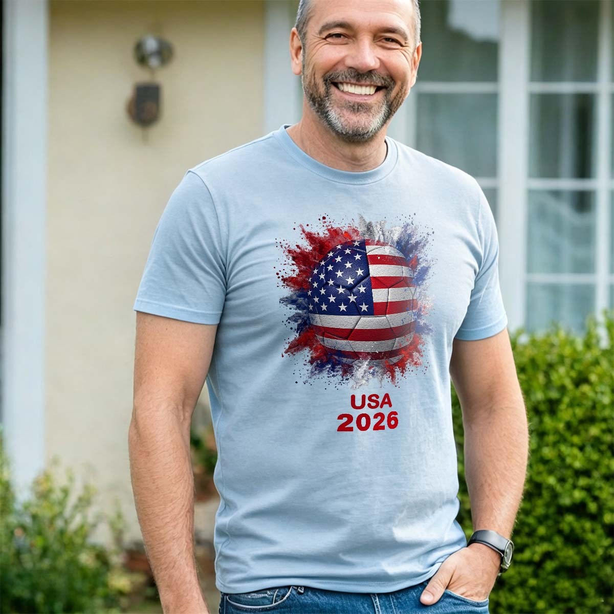Camiseta con bandera nacional del Campeonato Internacional de Fútbol 2026, colección mundial de fans - miscalcetinescaramx