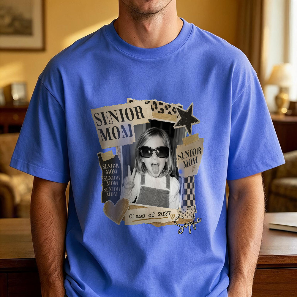 Camiseta Personalizada De Graduación Para Mamá Mayor, Regalo Para La Clase 2027, Camiseta Con Foto Personalizada Para El Día De La Madre O Fiesta De Graduación - miscalcetinescaramx