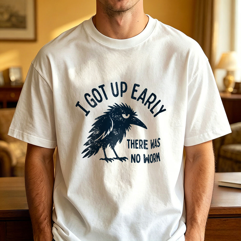 Camiseta Vintage Grumpy Crow Para Regalo De Navidad – Camiseta Divertida Para Madrugadores Para Hombres Y Mujeres - miscalcetinescaramx