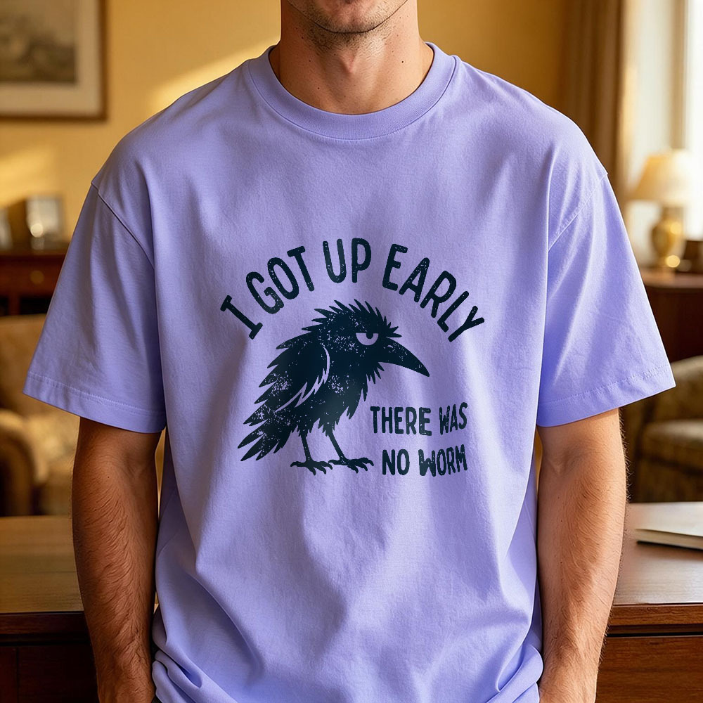 Camiseta Vintage Grumpy Crow Para Regalo De Navidad – Camiseta Divertida Para Madrugadores Para Hombres Y Mujeres - miscalcetinescaramx