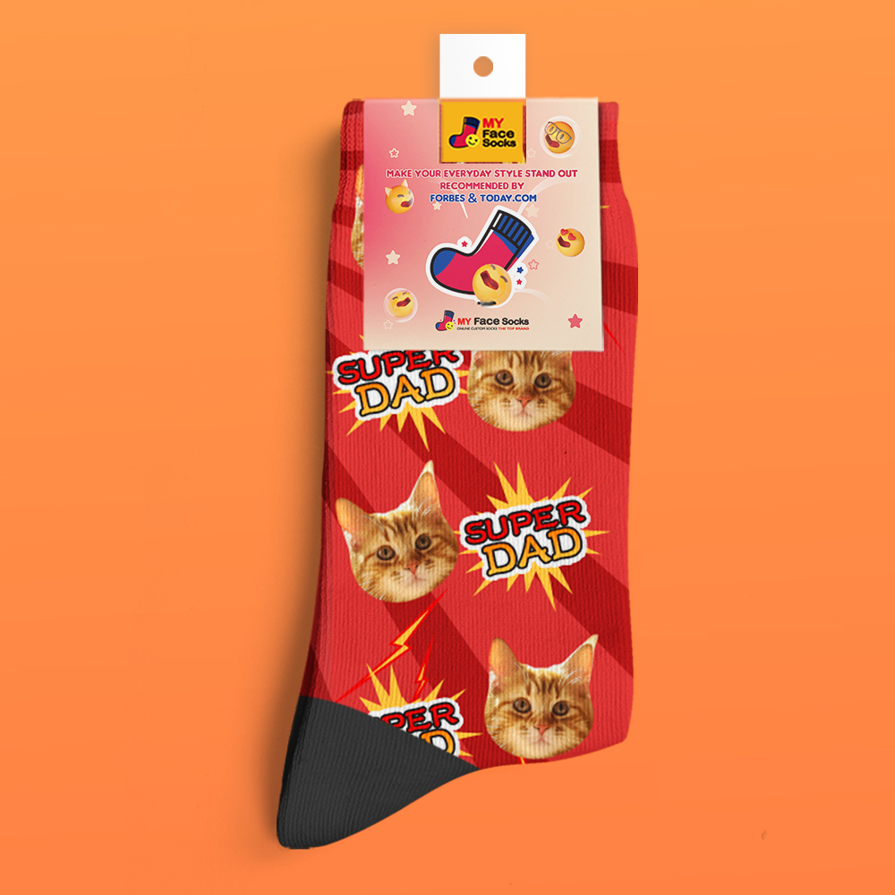 Calcetines Faciales Personalizados Regalos Personalizados Para El Día Del Padre - miscalcetinescaramx