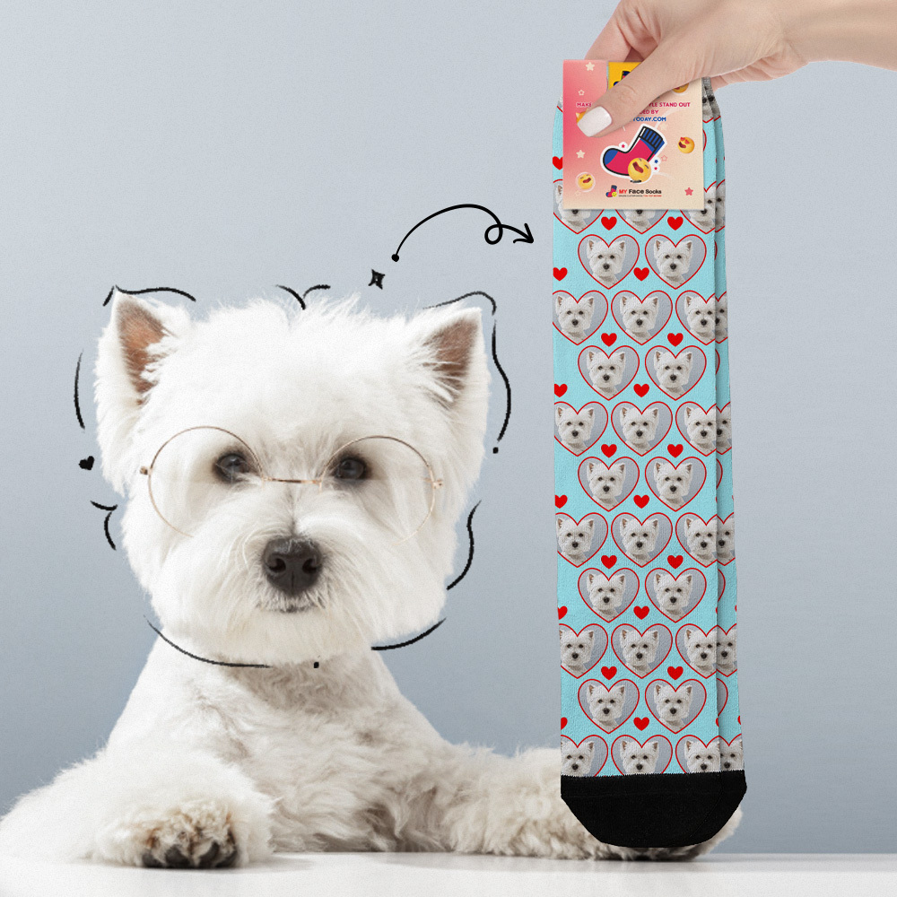 Calcetines Personalizados Con Caras, Transpirables Y Multifacéticos, Con Fotos Coloridas Y Texto 'te Amo', Regalo. - miscalcetinescaramx