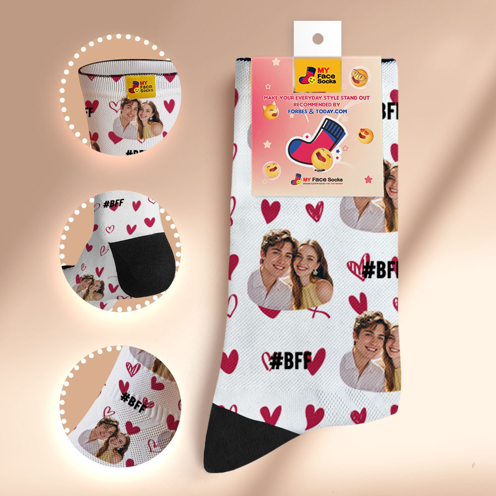 Regalo De Pareja Personalizado Con Tu Foto. Calcetines Con Foto Personalizados Para Aniversario De Bodas O Regalo De Compromiso. - miscalcetinescaramx