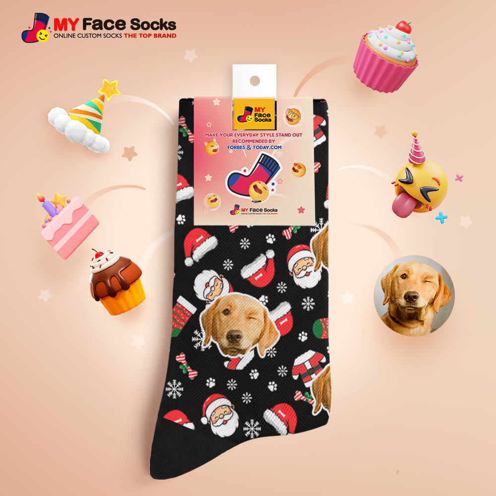 Calcetines Personalizados Con Cara De Elfo. Calcetines Navideños Personalizados Con Foto. Regalo Divertido Para Familiares Y Amigos. - miscalcetinescaramx