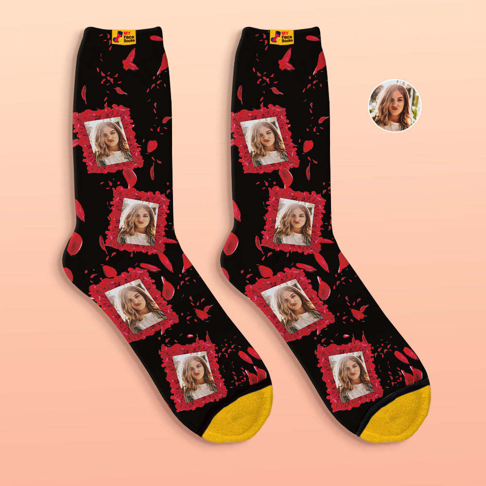 Calcetines Impresos Digitalmente En 3d Personalizados Todos Nuestros Mejores Calcetines Faciales Para El Día De San Valentín - MyFaceSocksMX