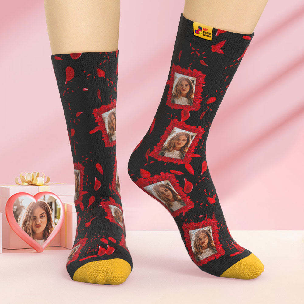 Calcetines Impresos Digitalmente En 3d Personalizados Todos Nuestros Mejores Calcetines Faciales Para El Día De San Valentín - MyFaceSocksMX