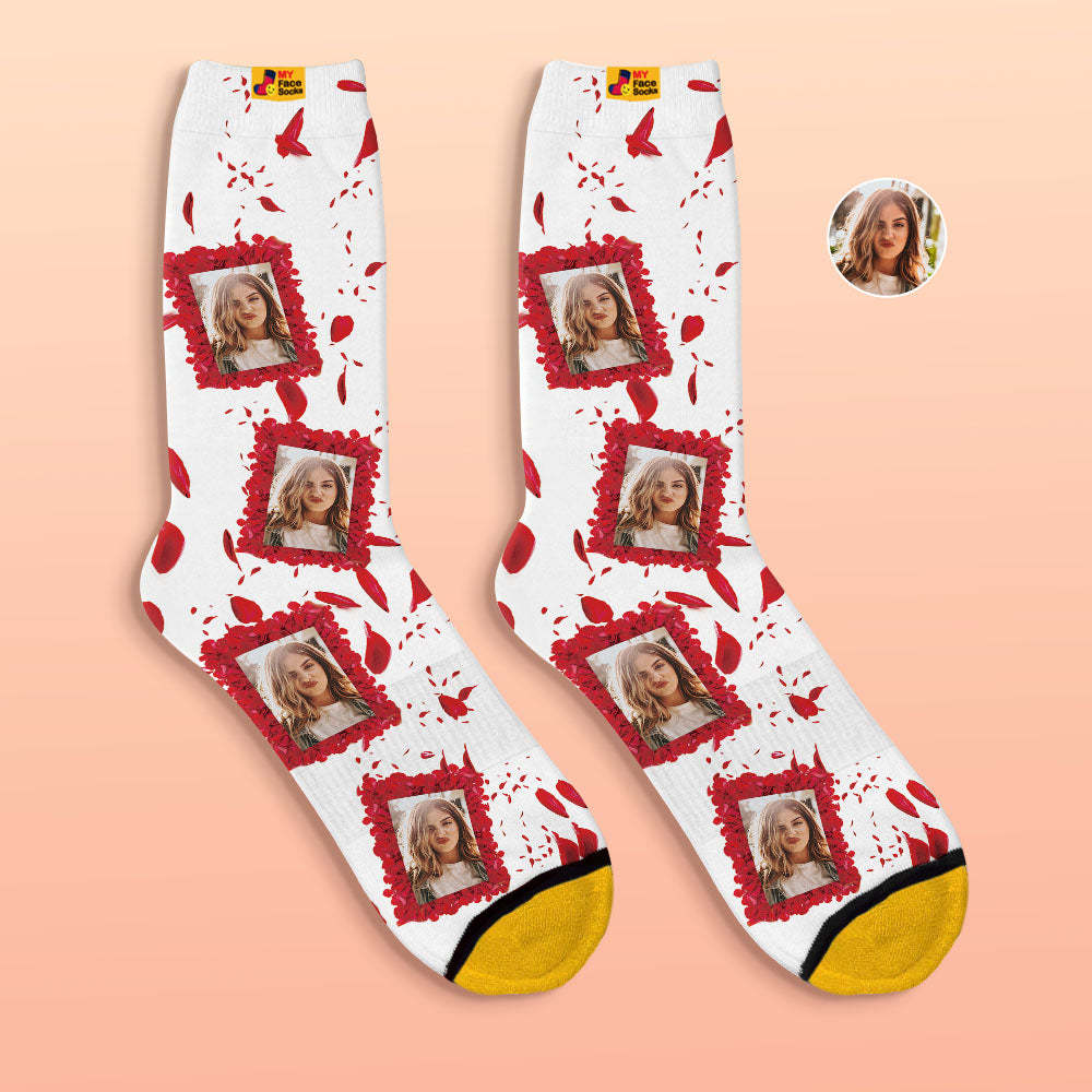 Calcetines Impresos Digitalmente En 3d Personalizados Todos Nuestros Mejores Calcetines Faciales Para El Día De San Valentín - MyFaceSocksMX