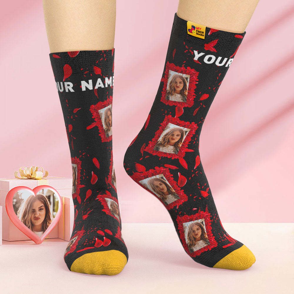 Calcetines Impresos Digitalmente En 3d Personalizados Todos Nuestros Mejores Calcetines Faciales Para El Día De San Valentín - MyFaceSocksMX