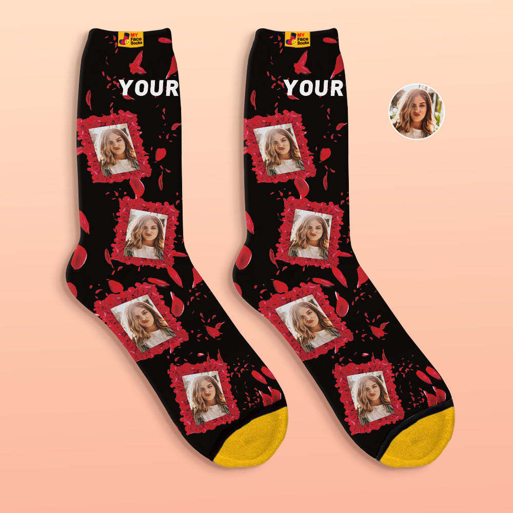 Calcetines Impresos Digitalmente En 3d Personalizados Todos Nuestros Mejores Calcetines Faciales Para El Día De San Valentín - MyFaceSocksMX