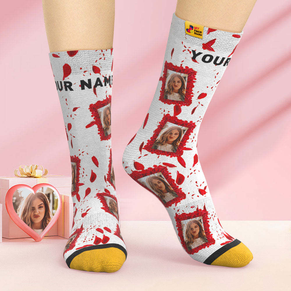 Calcetines Impresos Digitalmente En 3d Personalizados Todos Nuestros Mejores Calcetines Faciales Para El Día De San Valentín - MyFaceSocksMX