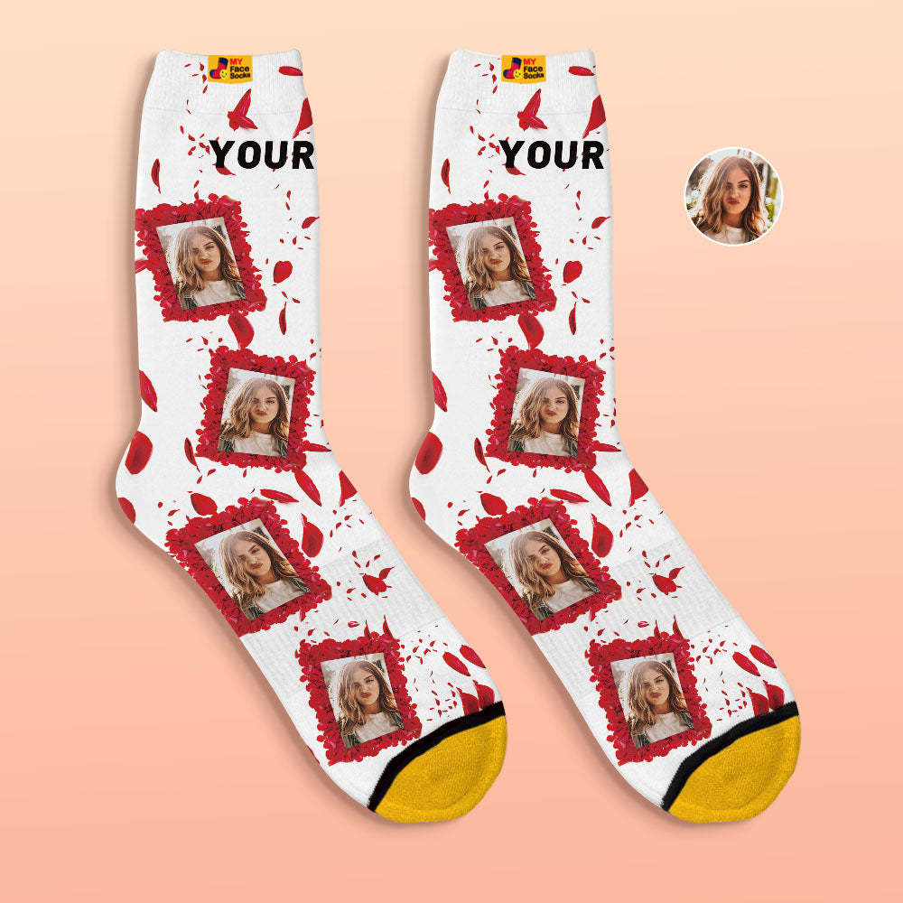 Calcetines Impresos Digitalmente En 3d Personalizados Todos Nuestros Mejores Calcetines Faciales Para El Día De San Valentín - MyFaceSocksMX