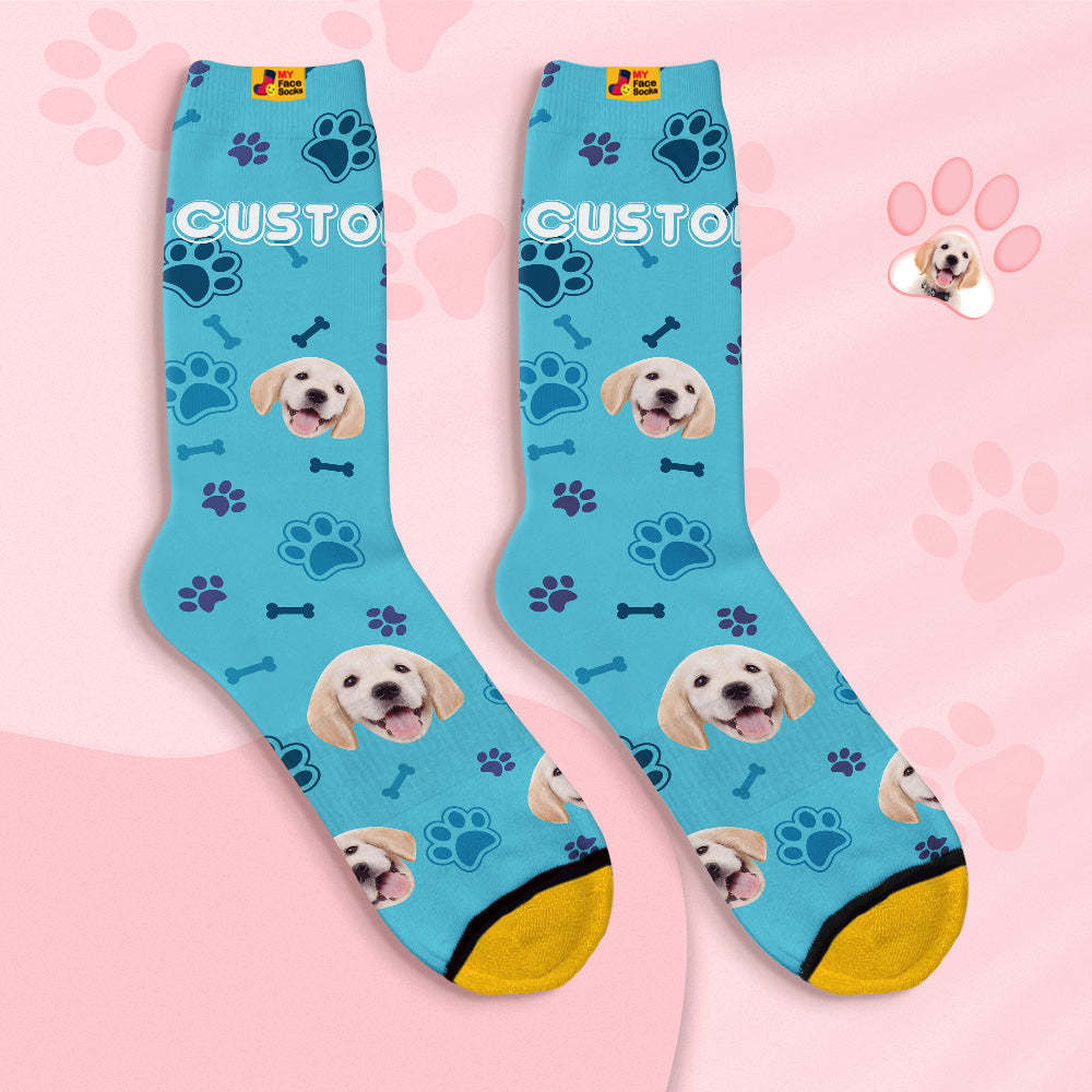 Calcetines De Cara Personalizados Calcetines Impresos Digitales 3d Personalizados-cara De Perro - MyFaceSocksMX