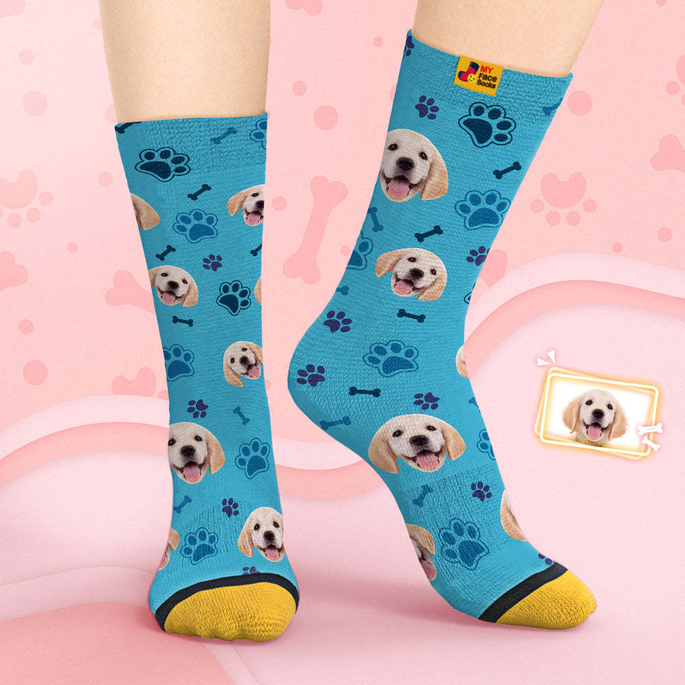 Calcetines De Cara Personalizados Calcetines Impresos Digitales 3d Personalizados-cara De Perro - MyFaceSocksMX