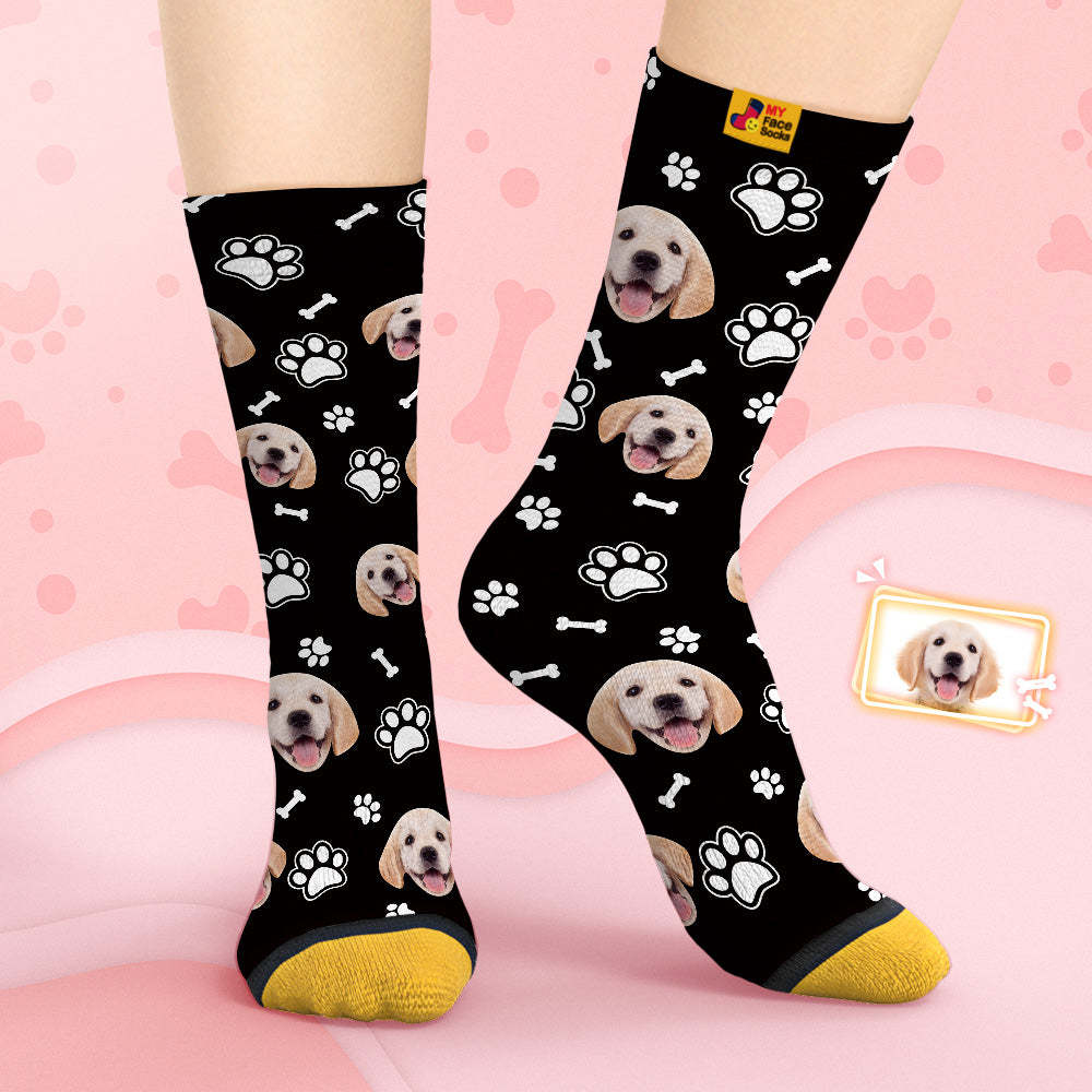 Calcetines De Cara Personalizados Calcetines Impresos Digitales 3d Personalizados-cara De Perro - MyFaceSocksMX