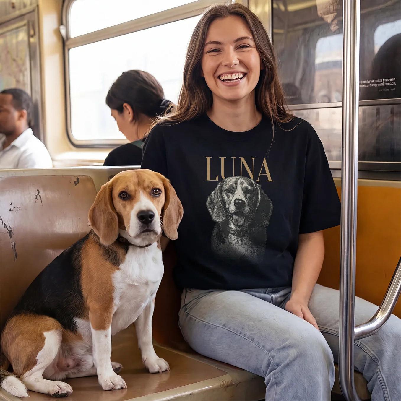 Camiseta Personalizada Con Foto De Mascota Camisa Personalizada Con Retrato De Perro O Gato, Regalo único Para Los Amantes De Las Mascotas - miscalcetinescaramx