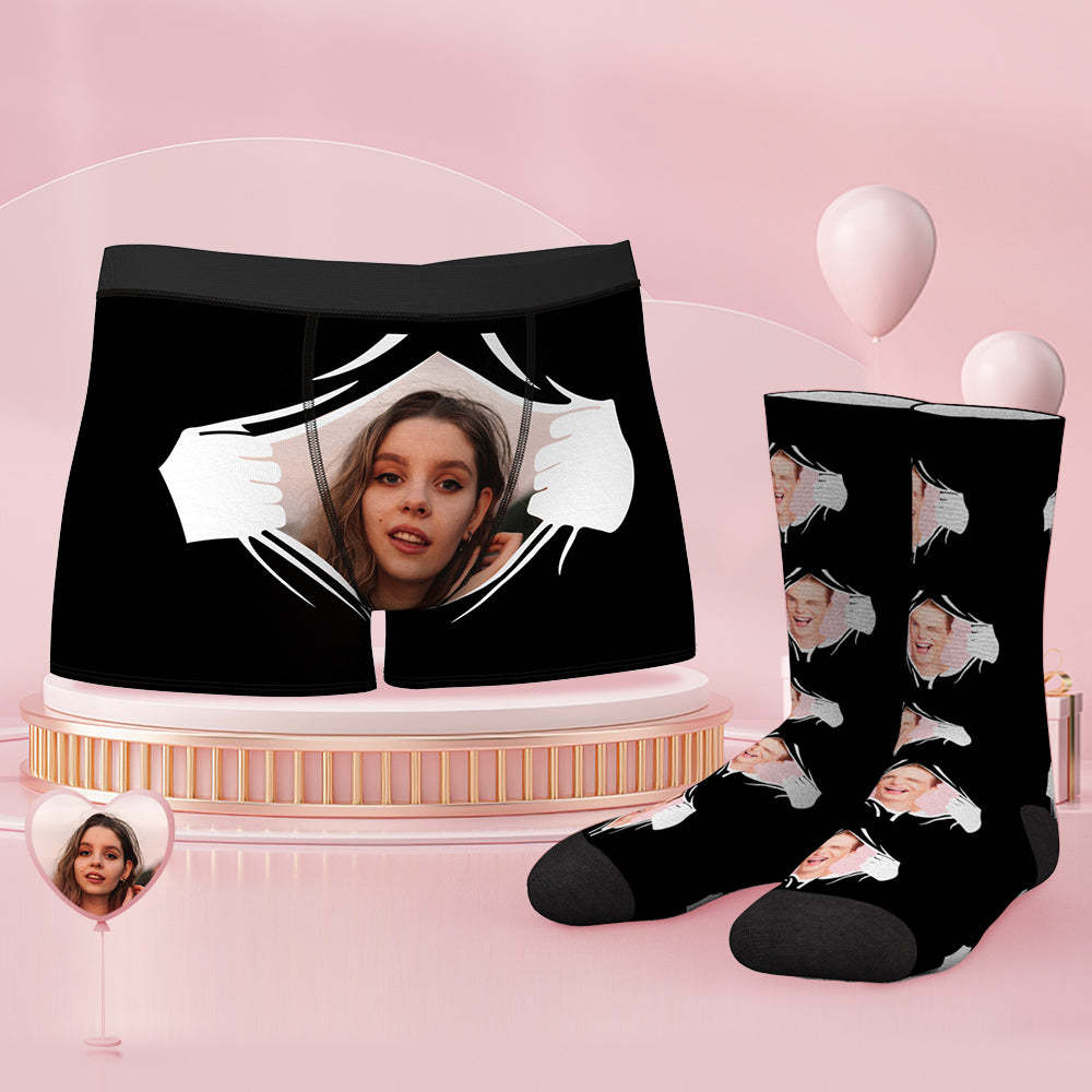 Conjunto De Calzoncillos Y Calcetines De Cara Personalizada - MyFaceSocksMX