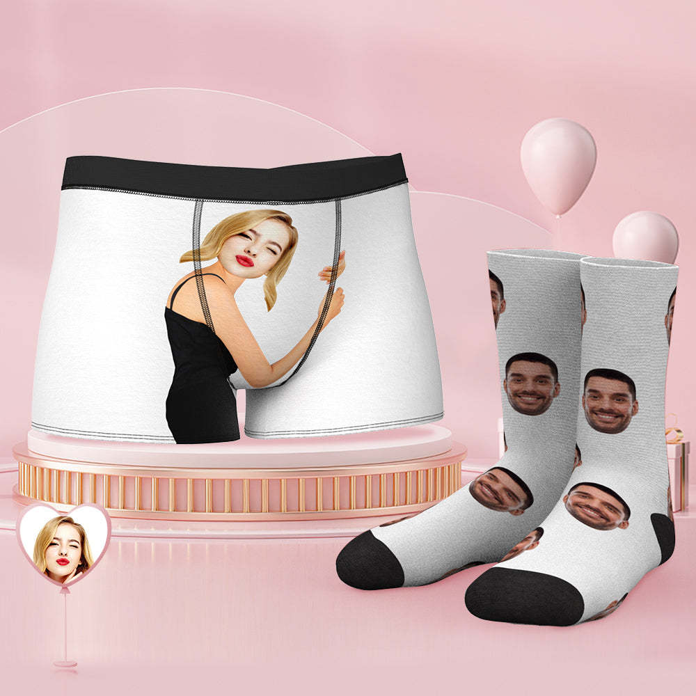 Conjunto De Calzoncillos Y Calcetines De Cara Personalizados En La Piel Del Cuerpo - MyFaceSocksMX