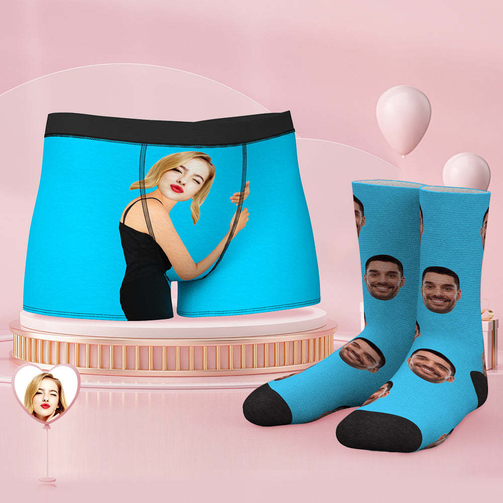 Conjunto De Calzoncillos Y Calcetines De Cara Personalizados En La Piel Del Cuerpo - MyFaceSocksMX