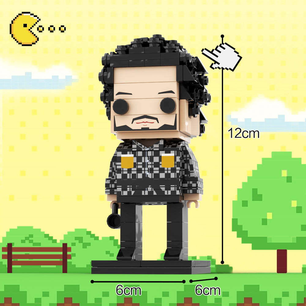 Figuras De Ladrillo Personalizadas De Cuerpo Completo Para Una Persona, Juguete De Bloques De Partículas Pequeñas, Figuras De Ladrillo Para Chica Divertida Para Novio - miscalcetinescaramx