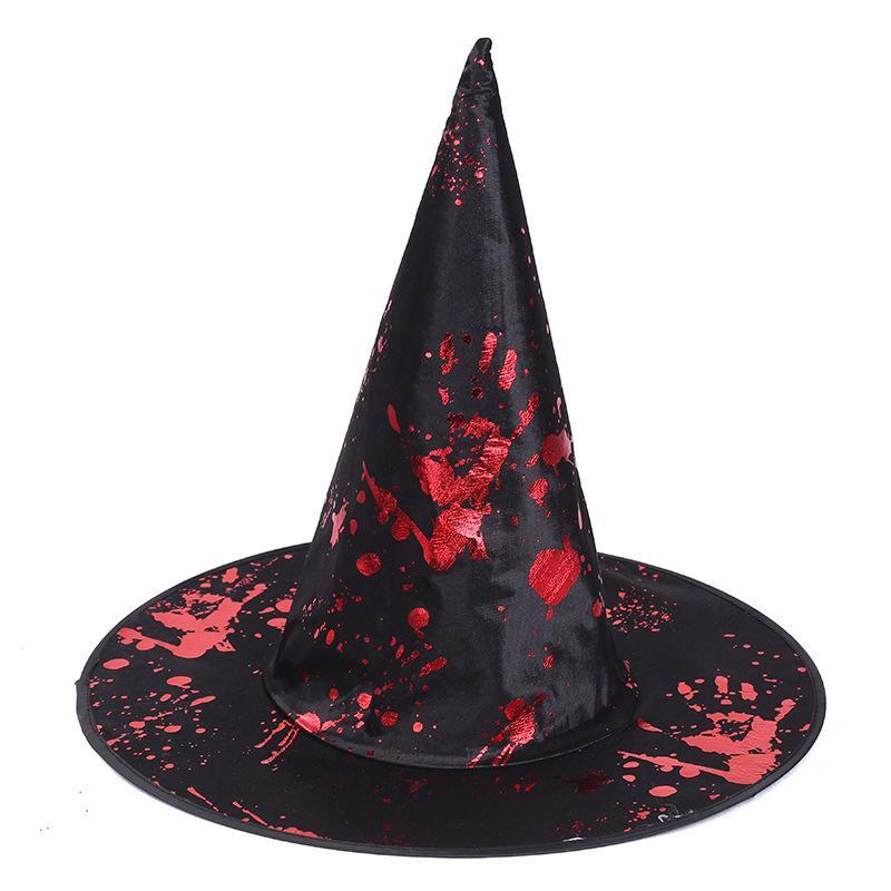 Sombrero De Mago Para Halloween, Disfraz De Fantasmas Para Festivales - Huella De Sangre - miscalcetinescaramx